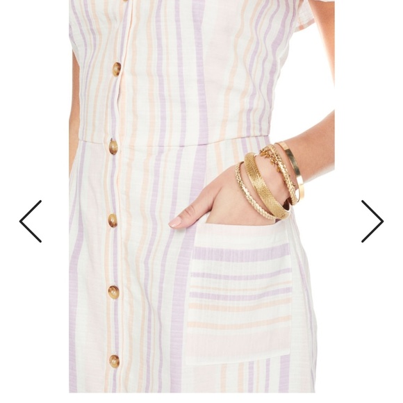 Off the shoulder striped dress - Picture 2 of 7